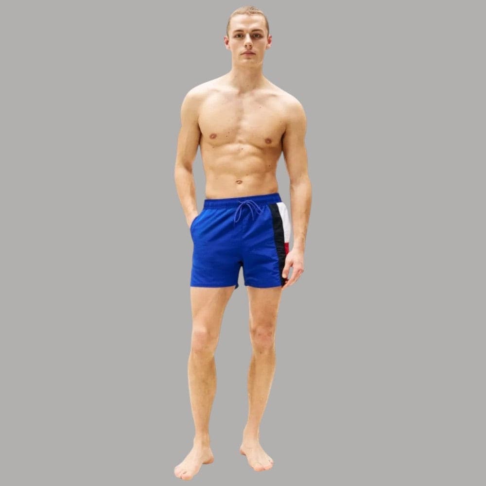 Tommy Hilfiger costume da bagno slim media lunghezza nylon asciugatura veloce - 3