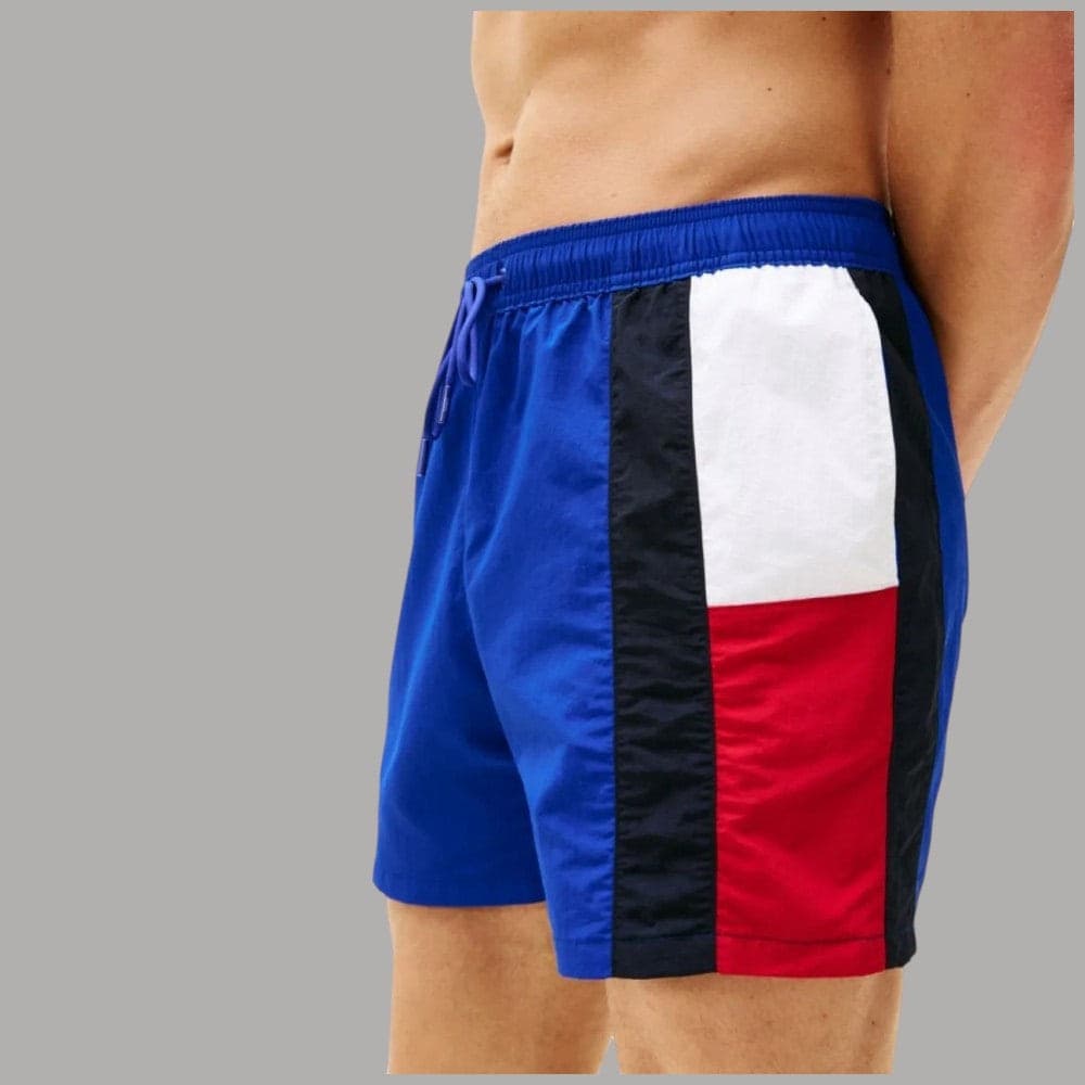 Tommy Hilfiger costume da bagno slim media lunghezza nylon asciugatura veloce - 5