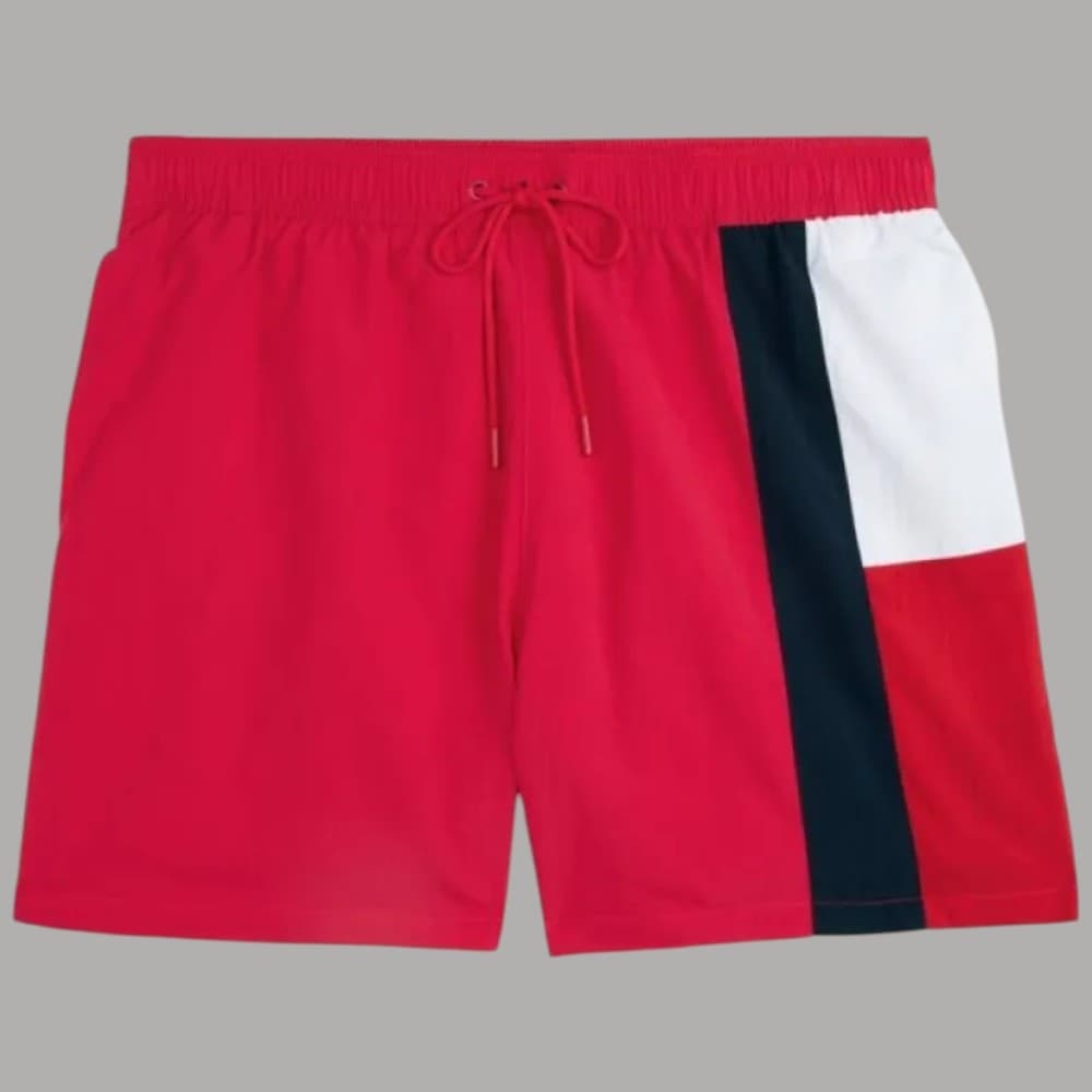 Tommy Hilfiger costume da bagno slim media lunghezza nylon asciugatura veloce - 6