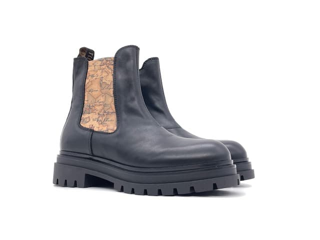 ALVIERO MARTINI 1 Classe Tronchetto Black Elastico Geo - 6