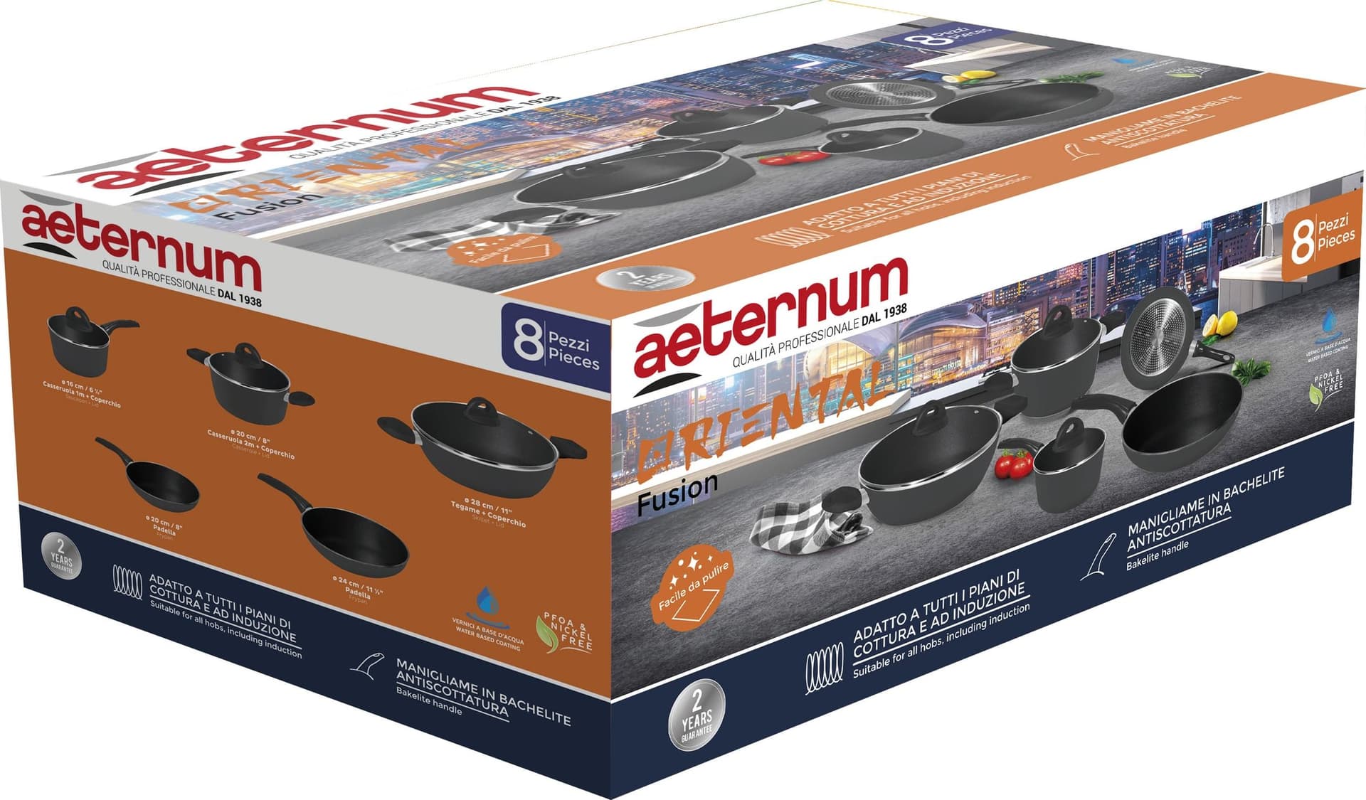 Aeternum Batteria Pentole Oriental Fusion PZ.8 - 2