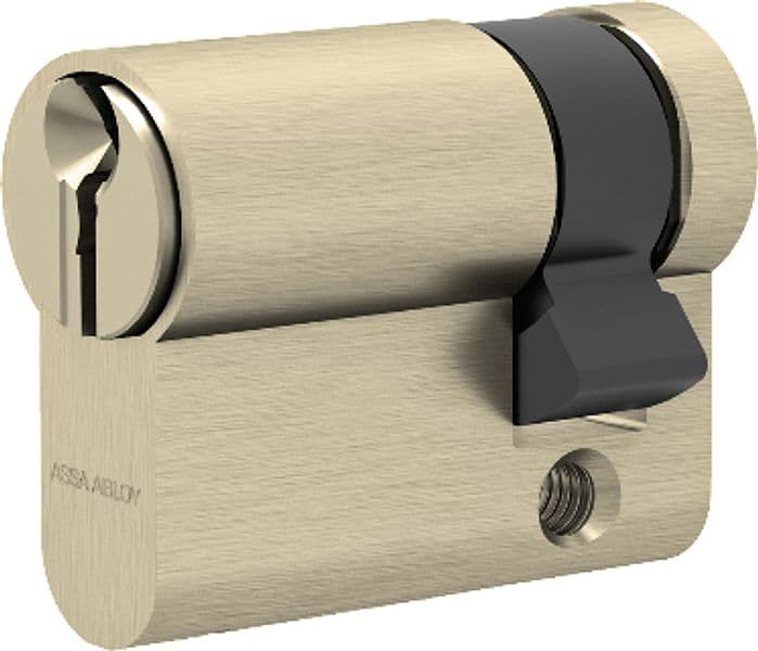Cilindro Monoprofilo Sagomato Gemma Ottone Nichelato Mm 40 (30 10) 10 Pezzi - 2