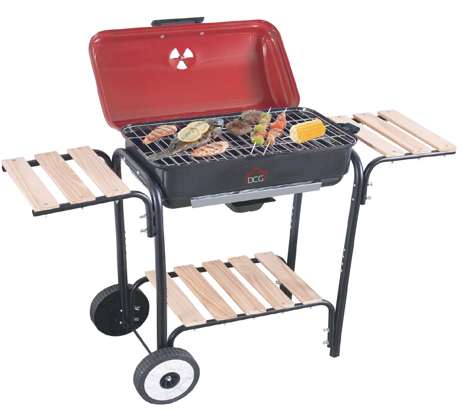 Barbecue Elettrico 2 300 W Cm 140 x 30X87 H Dcg - 4