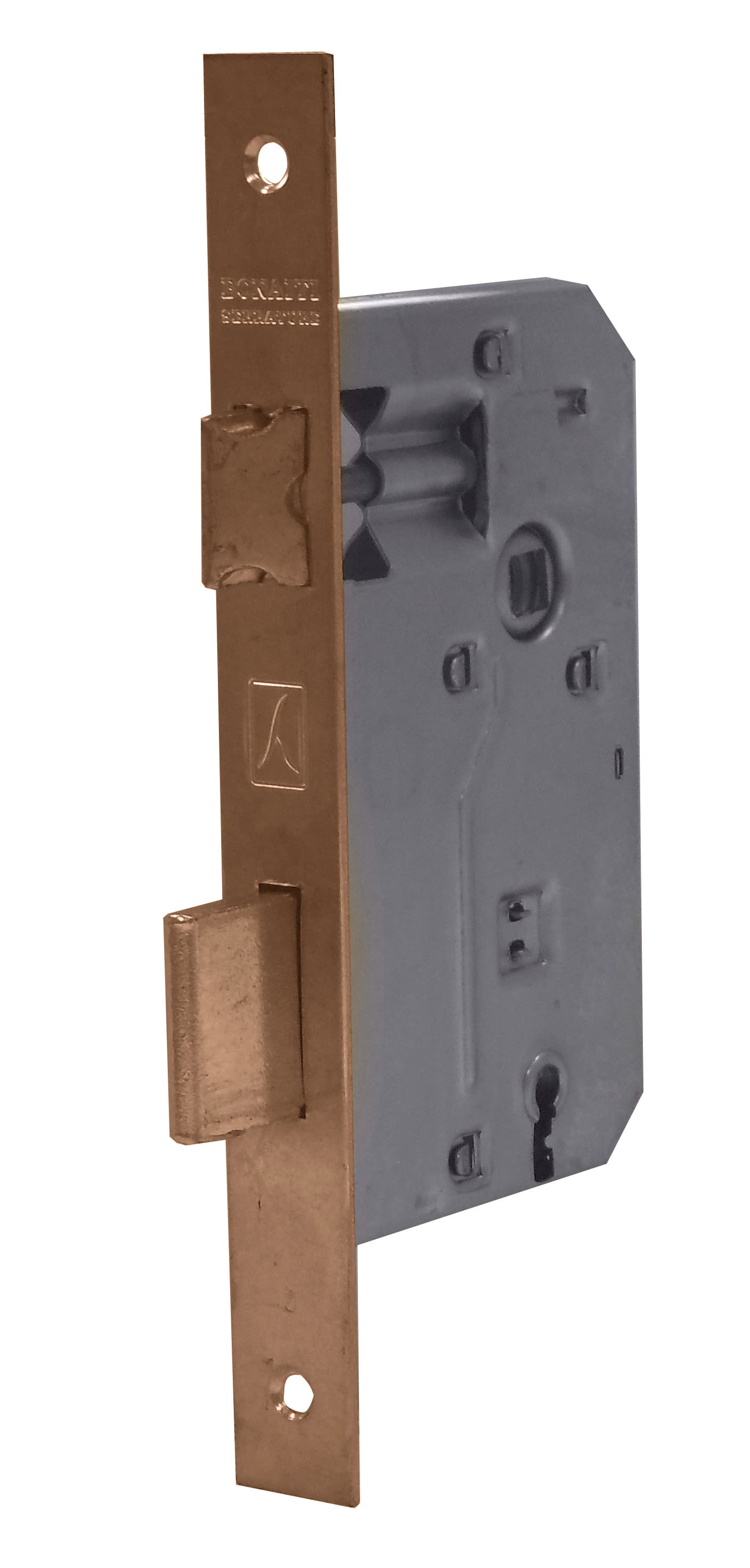 Serratura Legno Patent Inf. B Quadro ART.42 F Bronzato E.30 Bonaiti - 2