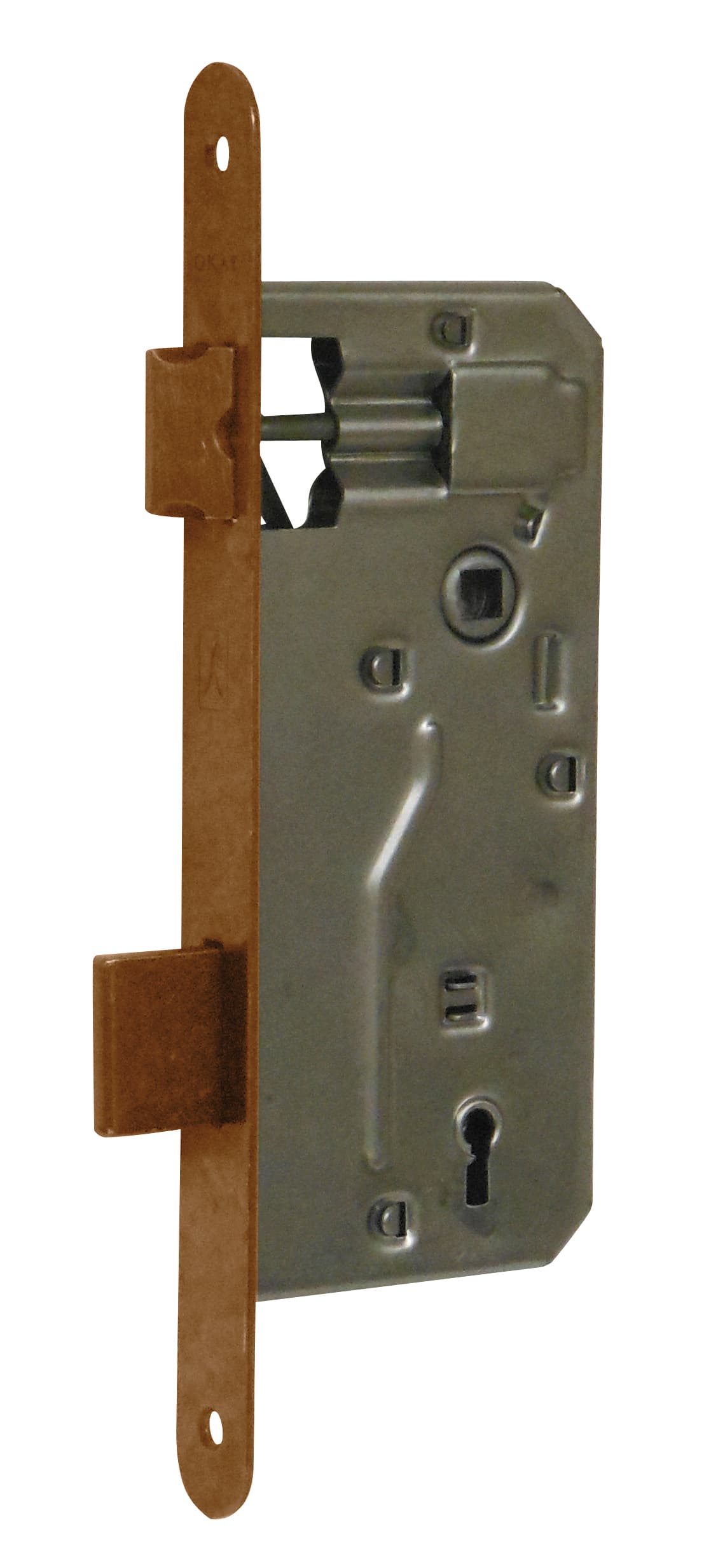 Serratura Legno Patent Inf. B Tondo ART.540 F Bronzato E.45 Bonaiti - 2