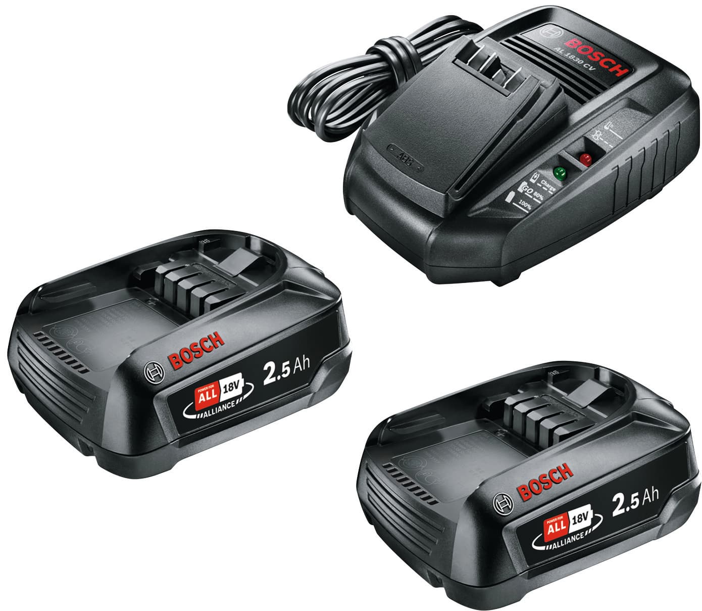 Batterie 18 V 2 5 Ah + Caricabatteria al 1830 Cv Bosch 2 - 2
