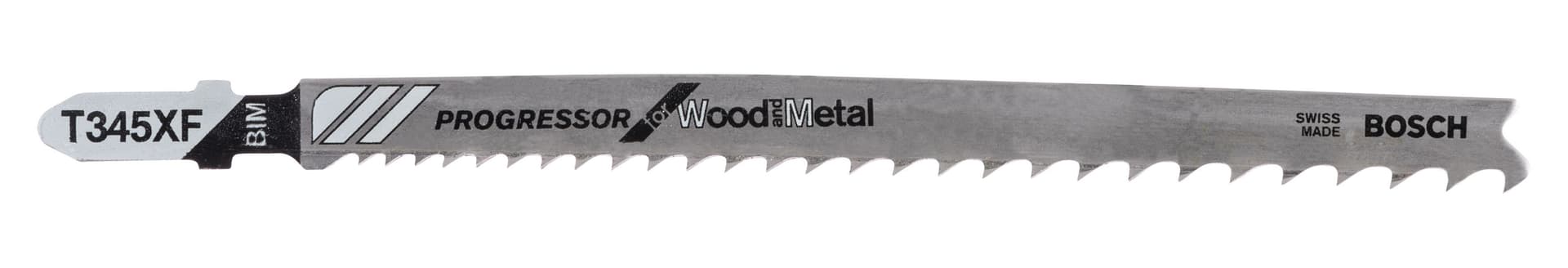 Lama per Legno e Metallo T 345 Xf 5 Pezzi. Blister Bosch - 2