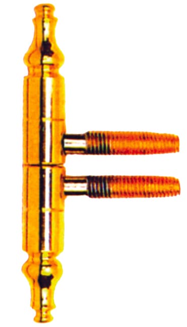 Cerniera Anuba Barocco in Acciaio Ottonato Ø Mm 13 125 Pezzi - 2