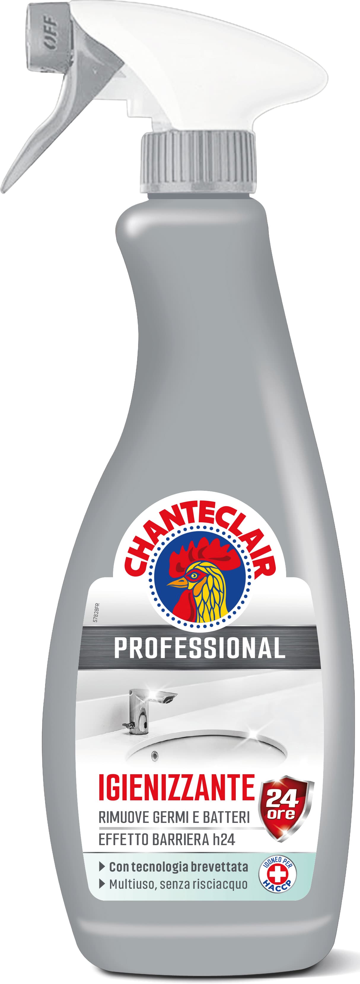 Detergente Igienizzante H 24 Ml. 700 8 Pezzi Chanteclair Professional - 2
