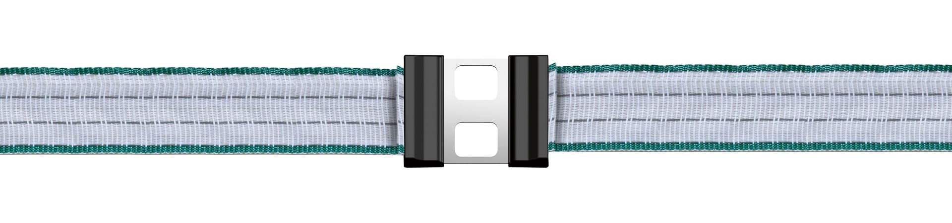 Connettore per Fettuccia Litzclip Acciaio Inox H. Mm 40 (bl. 5 Pezzi.) - 2