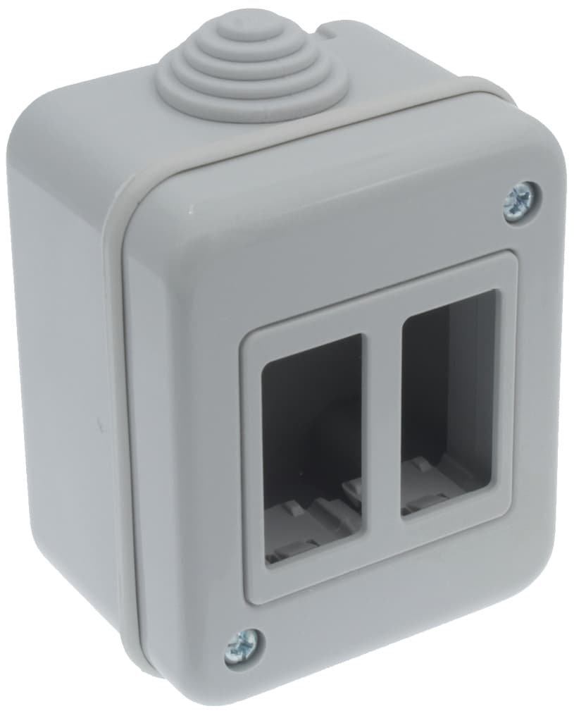 Contenitore da Esterno IP40 Colore Grigio 2 Posti 36 Pezzi - 2