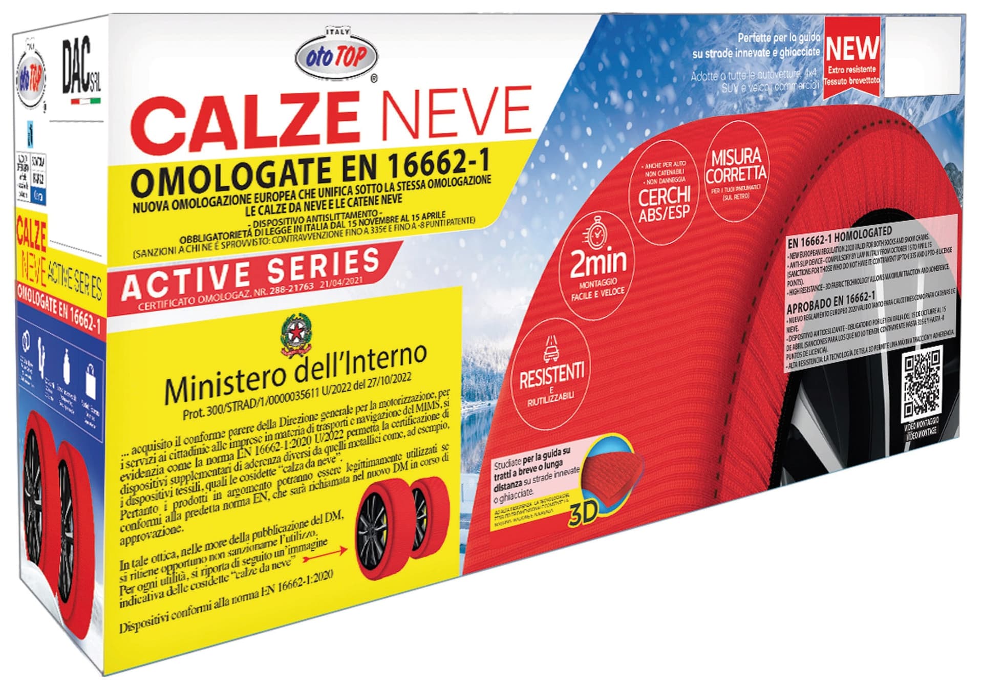Calze da Neve Omologate per Auto Misura L Dac - 3