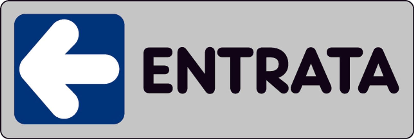 Etichetta Segnaletica Adesiva Entrata a Sinistra 10 Pezzi. Cm 15 x 5 – Autres