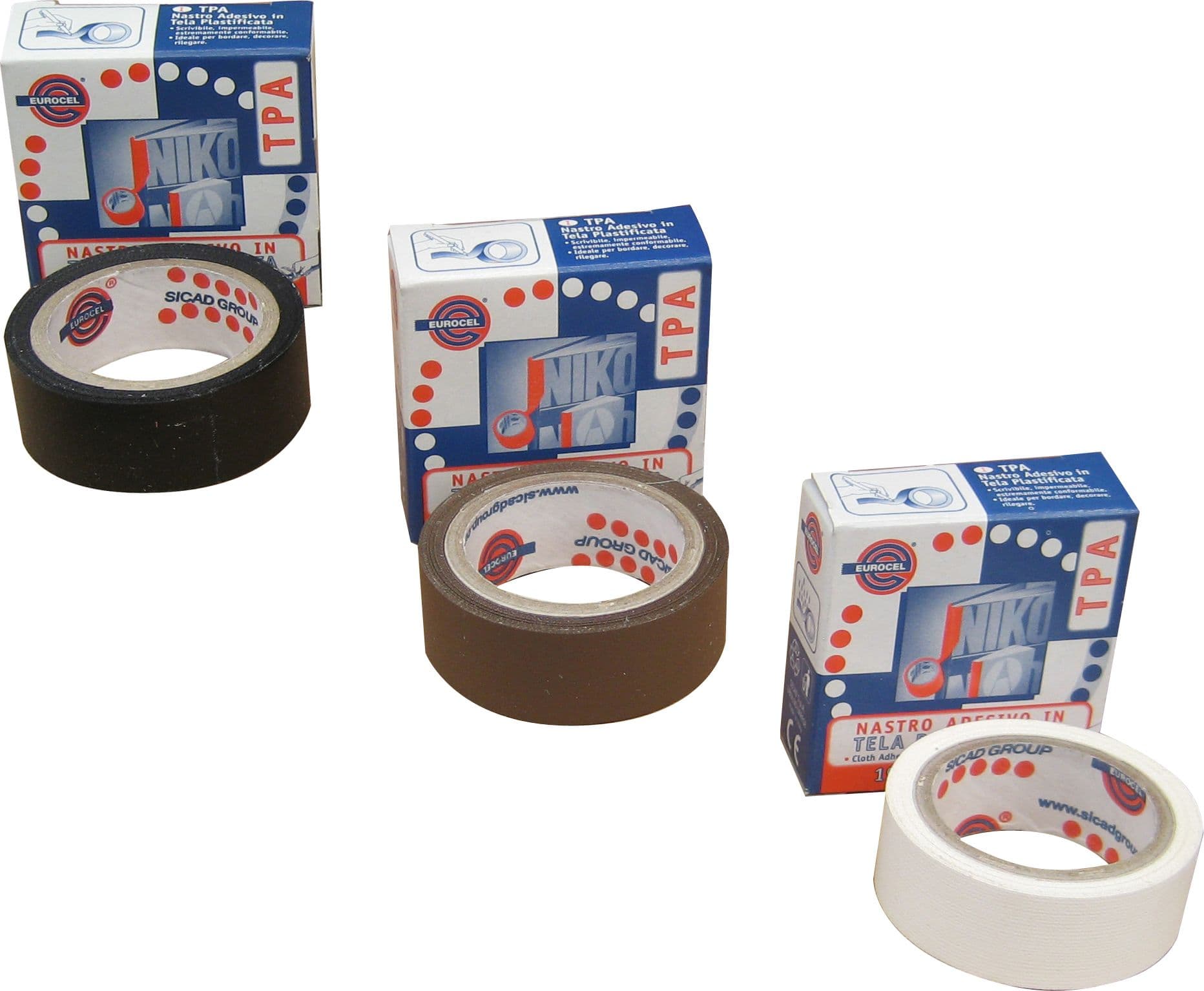 Nastro Telato Mm 19 x 2 7 M Colore Bianco 16.00 Rotoli Eurocel - 2