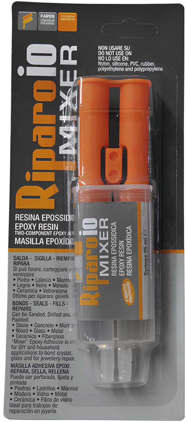 Colore La Epossidica in Siringa Riparo Io Mixer Ml. 25 Faren - 2
