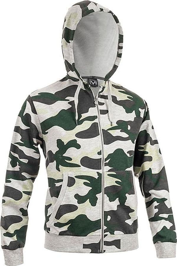 Felpa Zebra Colore Savana Camouflage Mimetico Misura XXL - 2