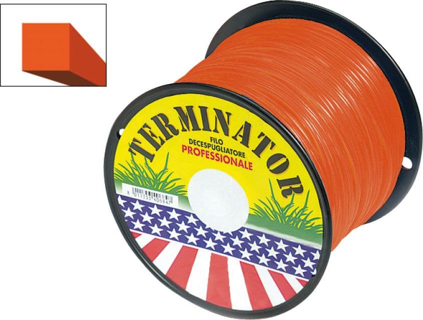 Filo Quadrato per Decespugliatore Terminator Colore Arancio Mm 4 0 x 130 M - 2