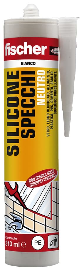 Silicone Specchi Ml. 310 Colore Bianco 12 Pezzi Fischer - 2