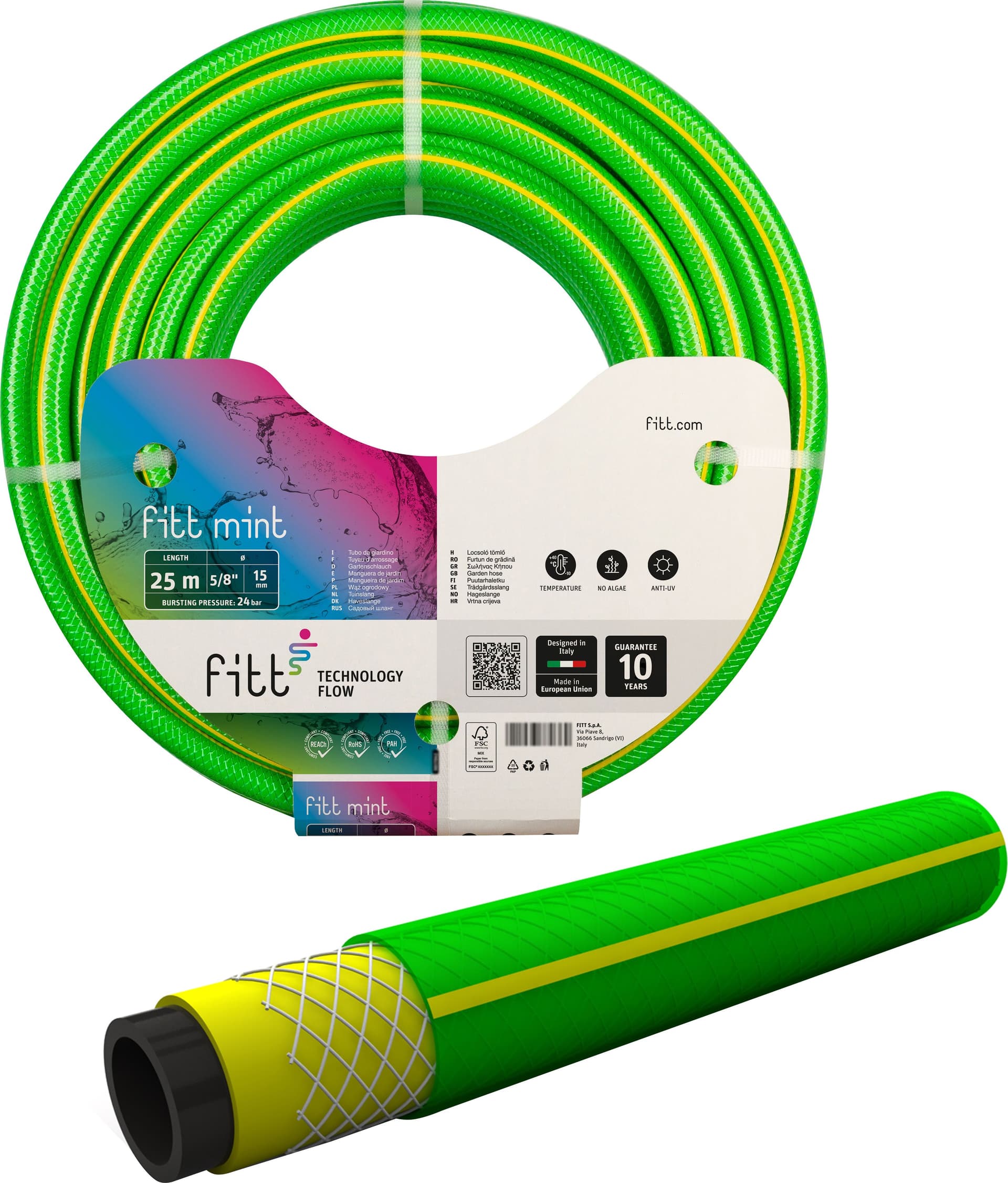 Tubo per Giardinaggio Mint Ø Mm 15 (M 25) Fitt - 3