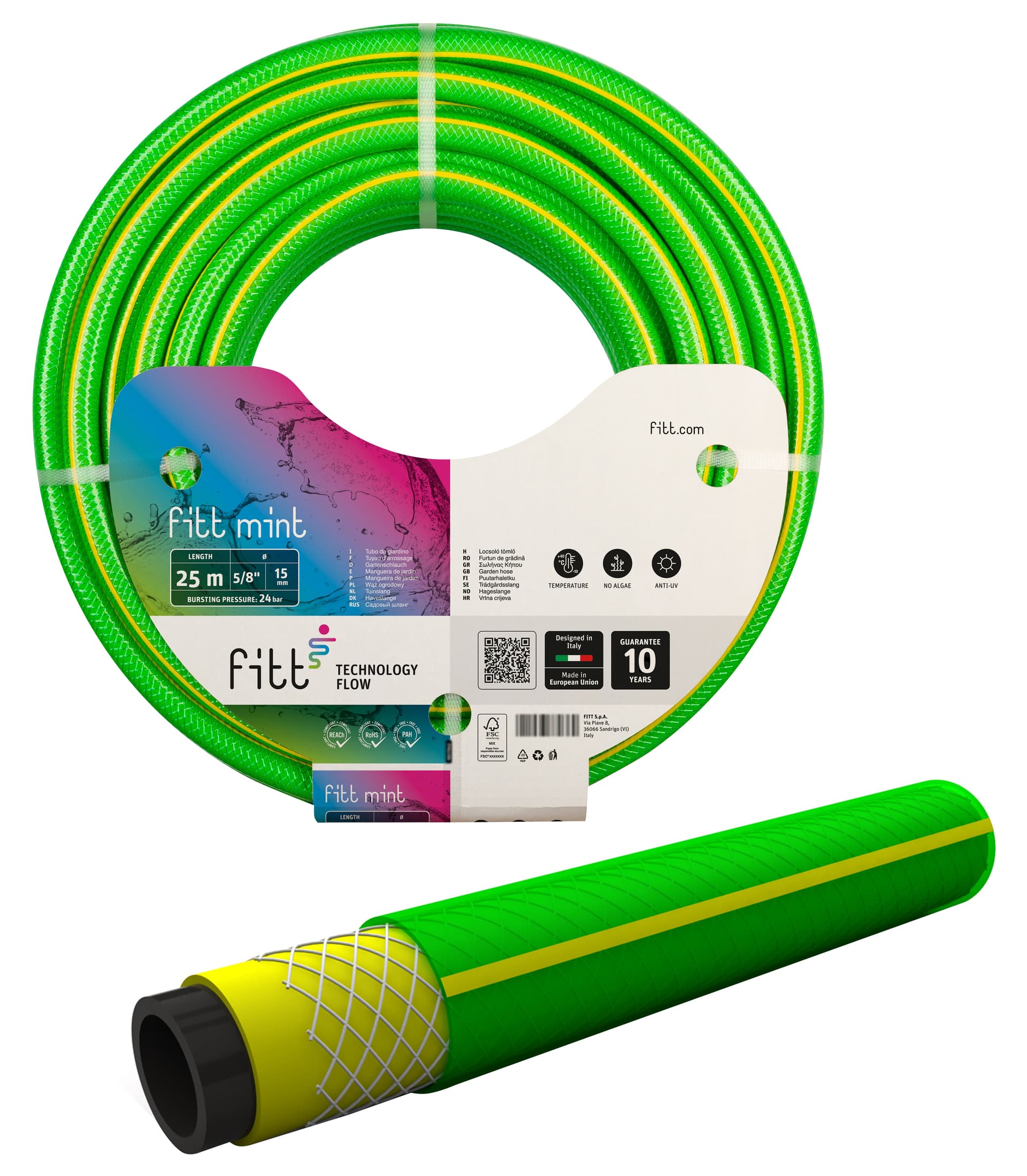 Tubo per Giardinaggio Mint Ø Mm 15 (M 25) Fitt - 3