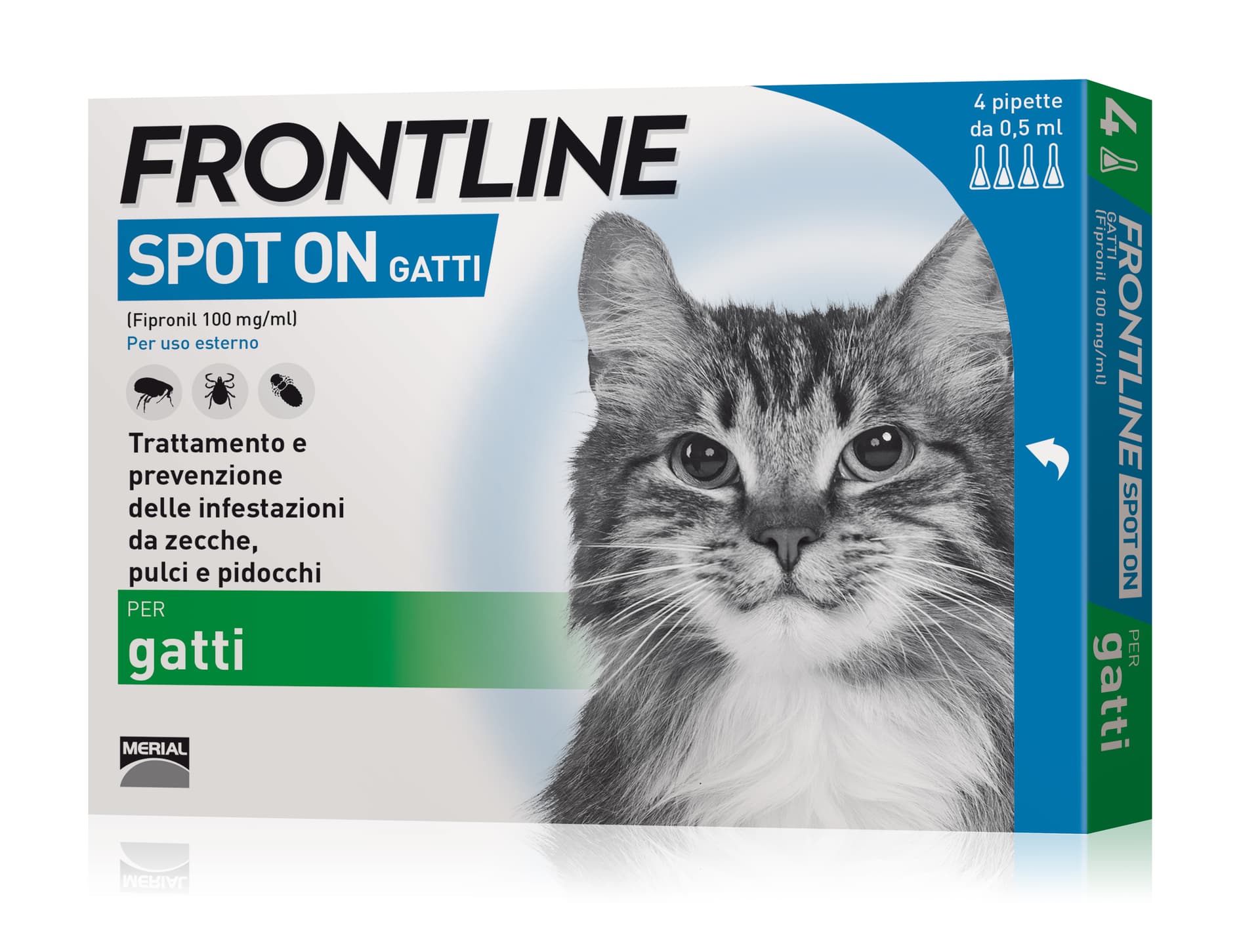 Antiparassitario Spot On per Gatti (cf. 4 Pipette) Frontline - 2