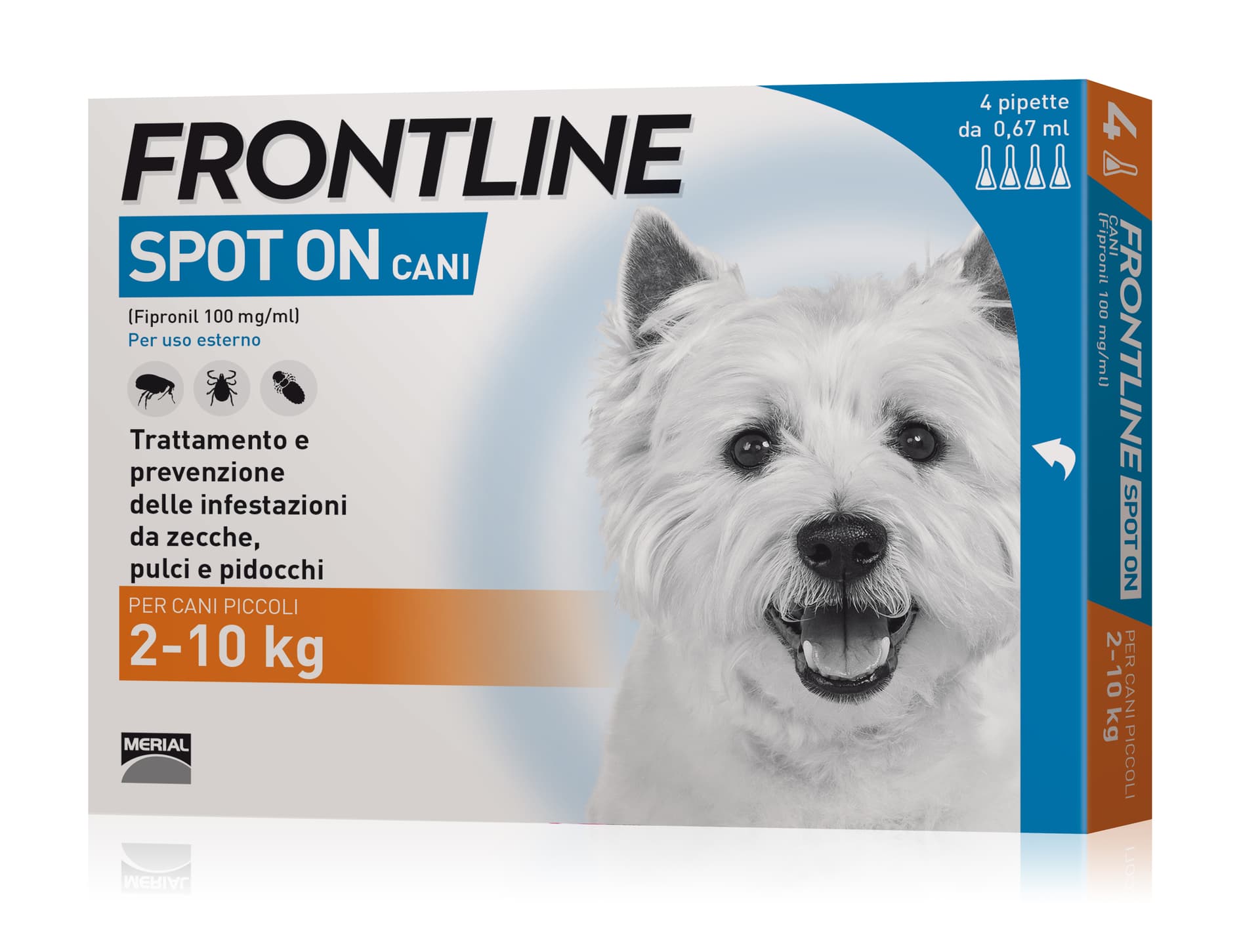 Antiparassitario Spot On per Cani 2÷10 kg (cf. 4 Pipette) Frontline - 2