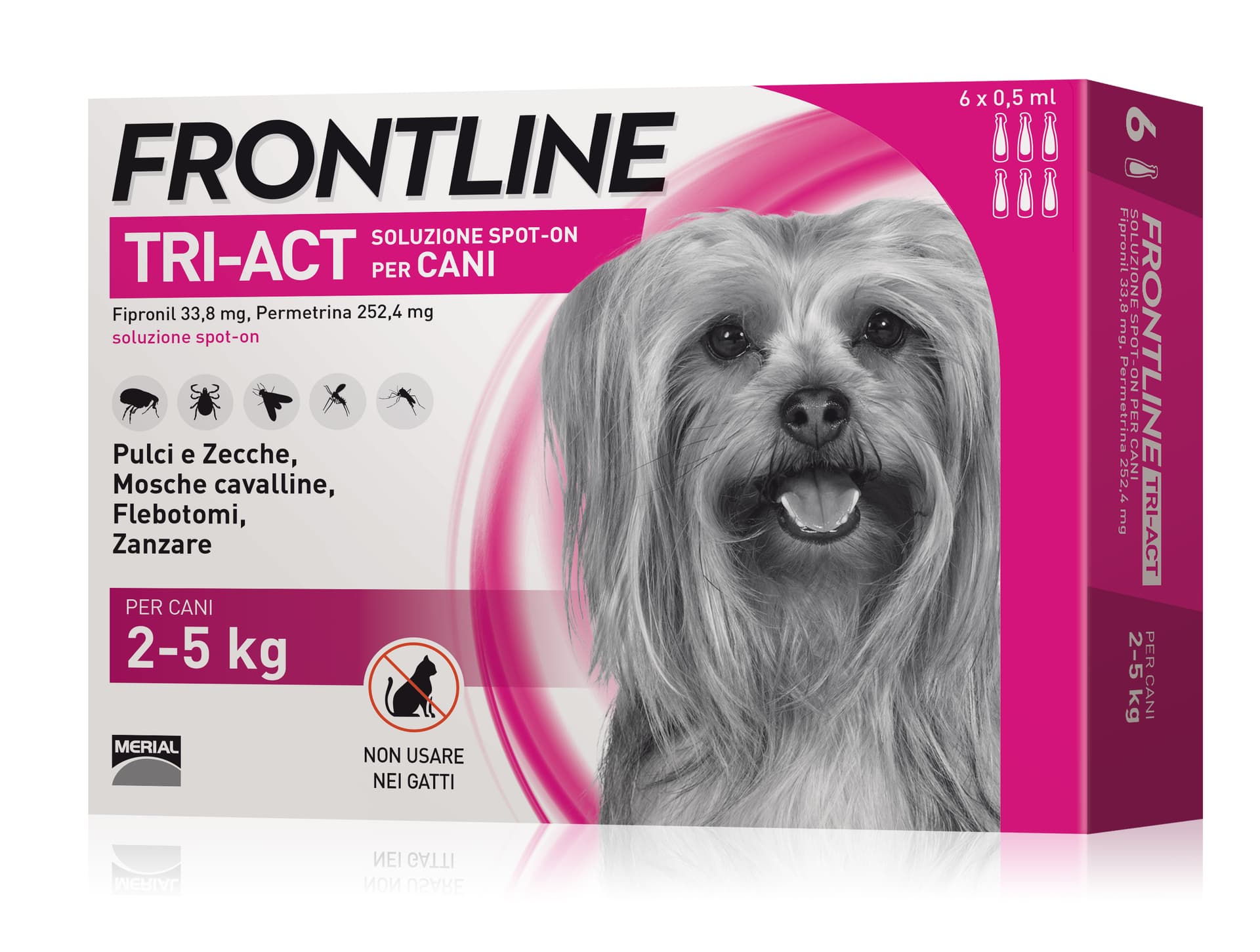 Antiparassitario Tri Act per Cani 2÷5 kg (cf. 6 Pipette) Frontline - 2