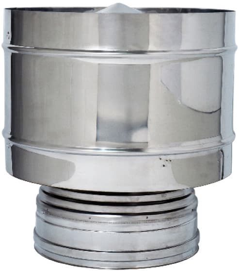 Fumaiolo Fisso Antivento Doppia Parete Ø Interno Esterno Cm 10 15 - 2