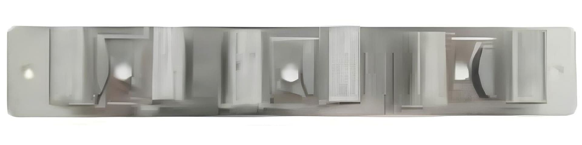 Gancio Portascope in Acciaio Inox 3 Posti 6 Pezzi - 2