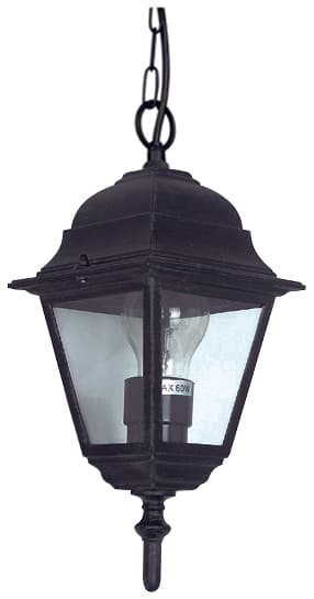 Lanterna con Catena Danubio Colore Nero Globex - 2