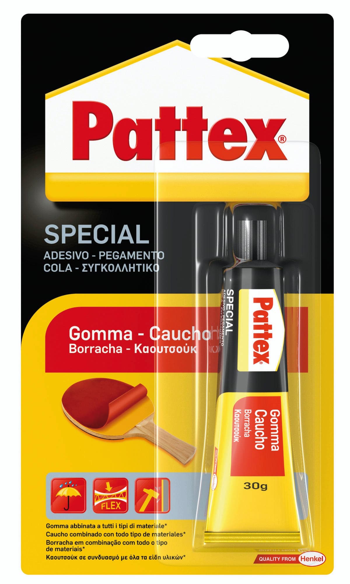 Adesivo Pattex Special Gomma Gr. 30 6 Pezzi Henkel - 2