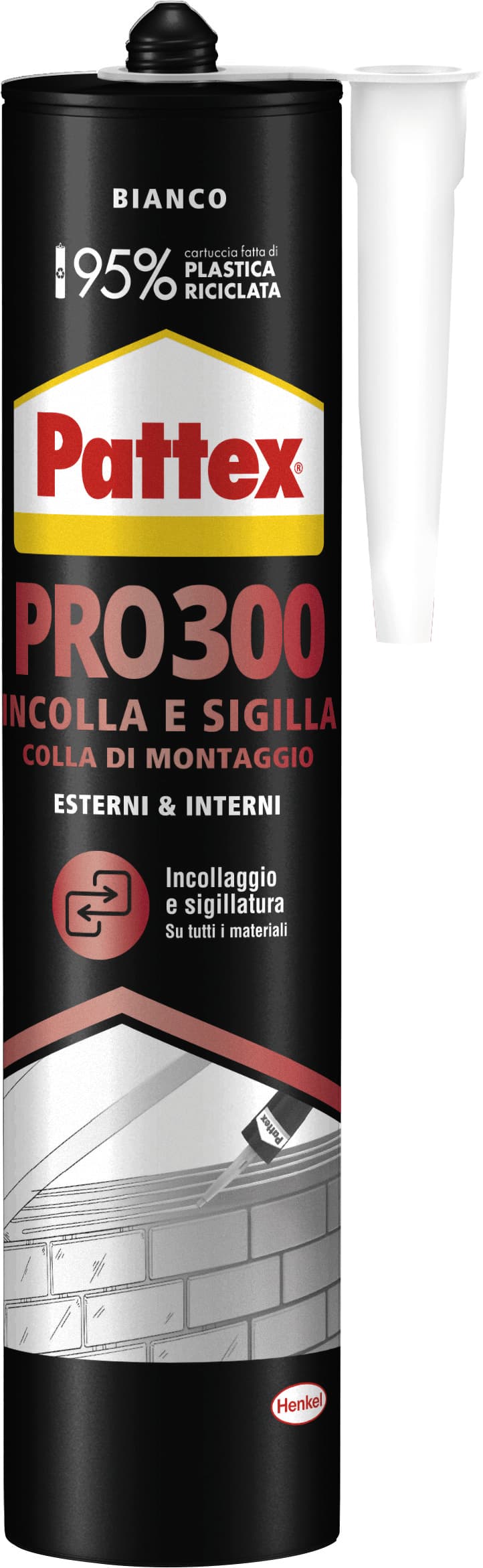 Colore La di Montaggio Pattex Pro 300 Gr. 410 Henkel - 2