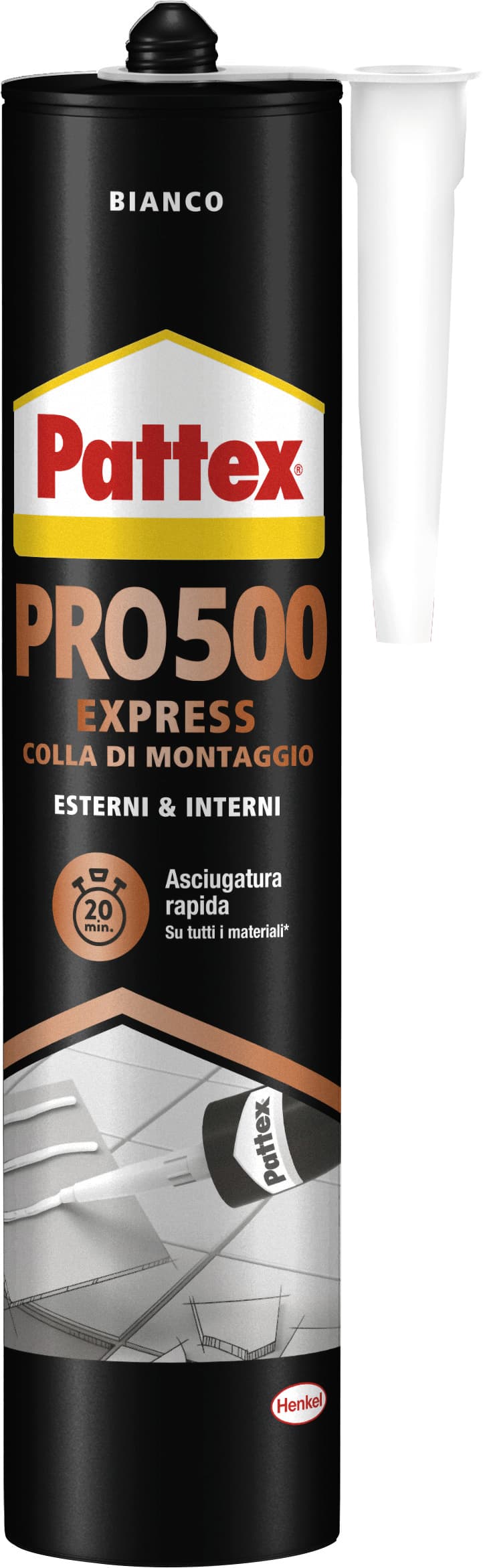 Colore La di Montaggio Pattex Pro 500 Gr. 440 Henkel - 2