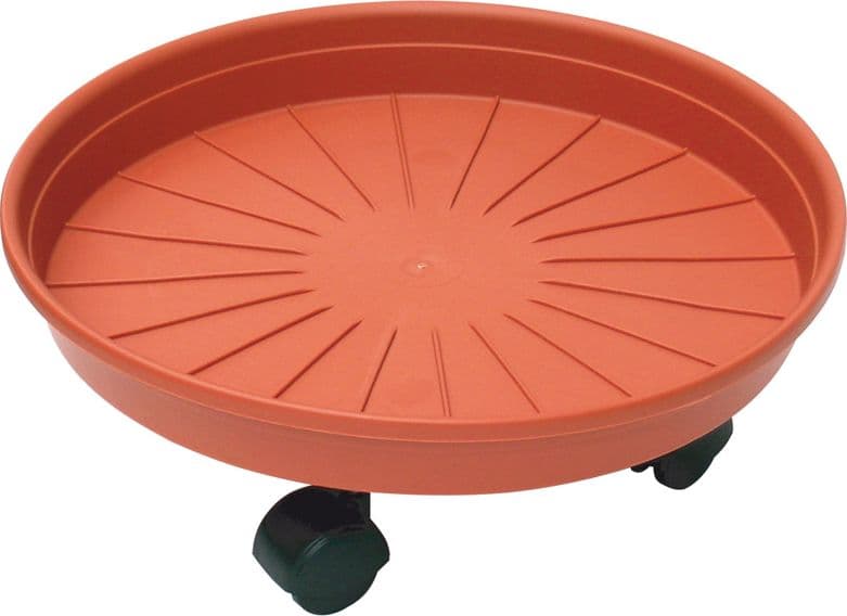 Ics Sottovaso Tondo Margherita con Ruote Cm 45 (Ø) x 7 H 3 Pezzi - 2