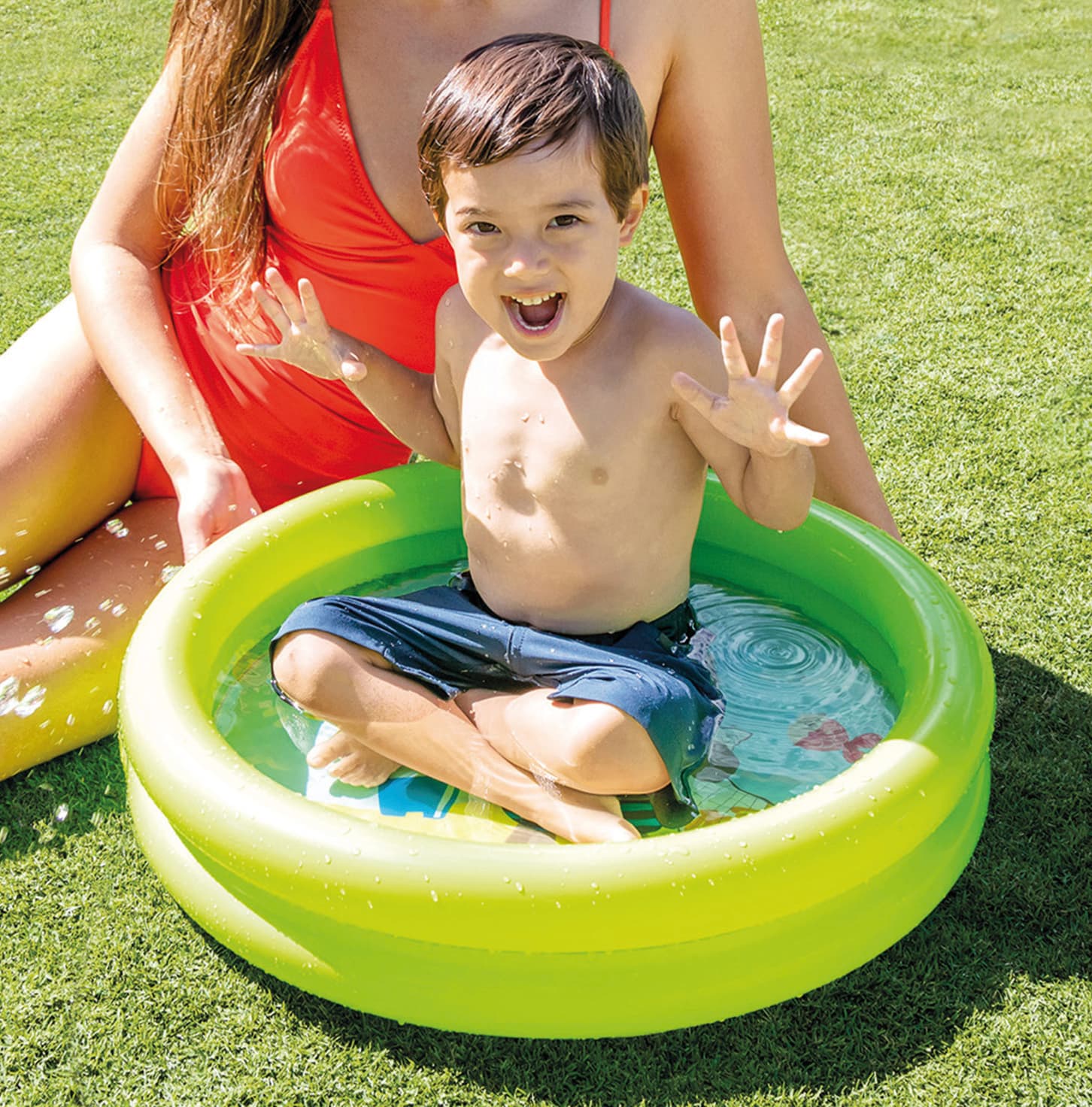 Piscina Tonda Gonfiabile Baby 2 Anelli Cm 61 x 15 H (L 15) Intex - 4