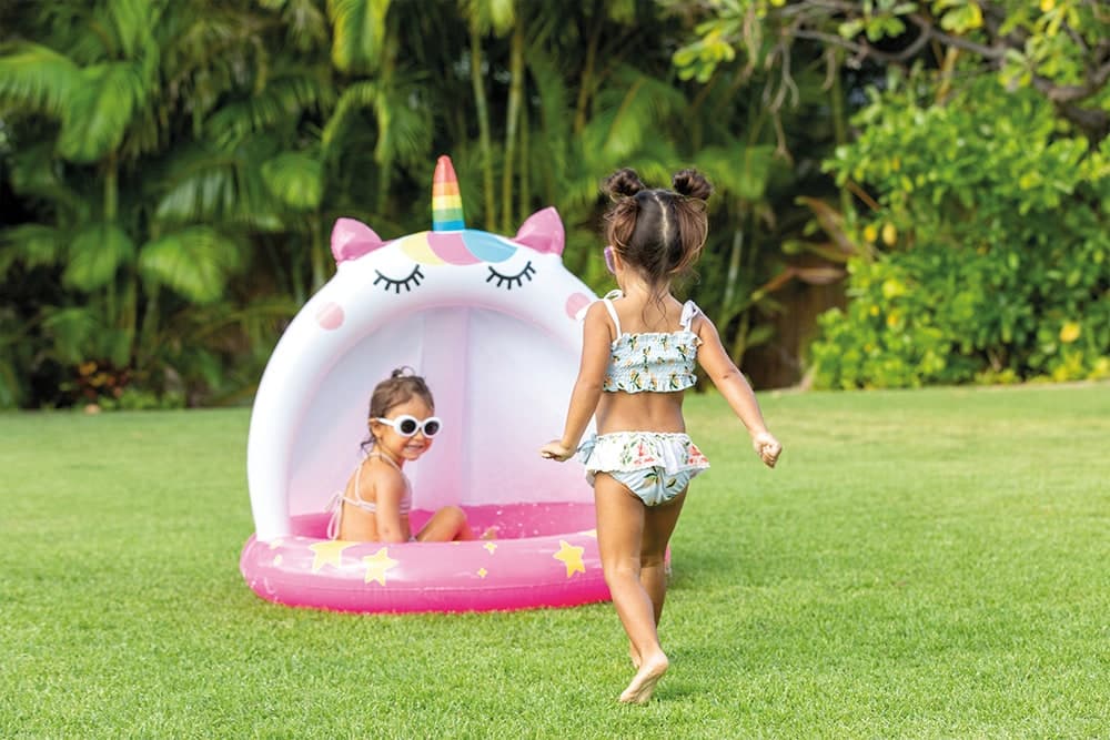 Piscina Tonda Gonfiabile Baby Caticorn Ø Cm 102 x 102 H (L 45) Intex - 2