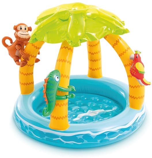 Piscina Tonda Gonfiabile Baby Palma Ø Cm 102 x 86 H (L 45) Intex - 3