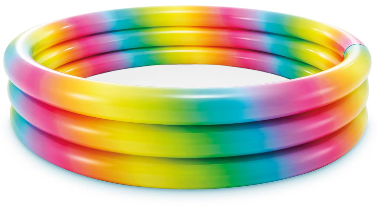 Piscina Tonda Gonfiabile Rainbow Cm 168 x 38 H (L 581) Intex - 3