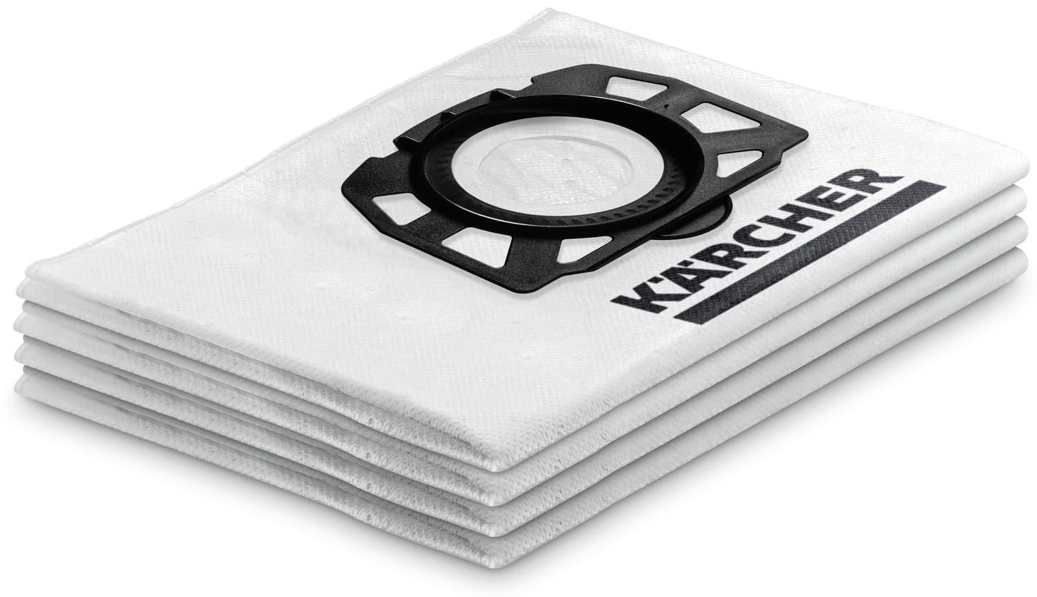 Sacchetti Filtro di Ricambio in Vello per Bidone WD4 WD5 4 Pezzi Karcher - 2