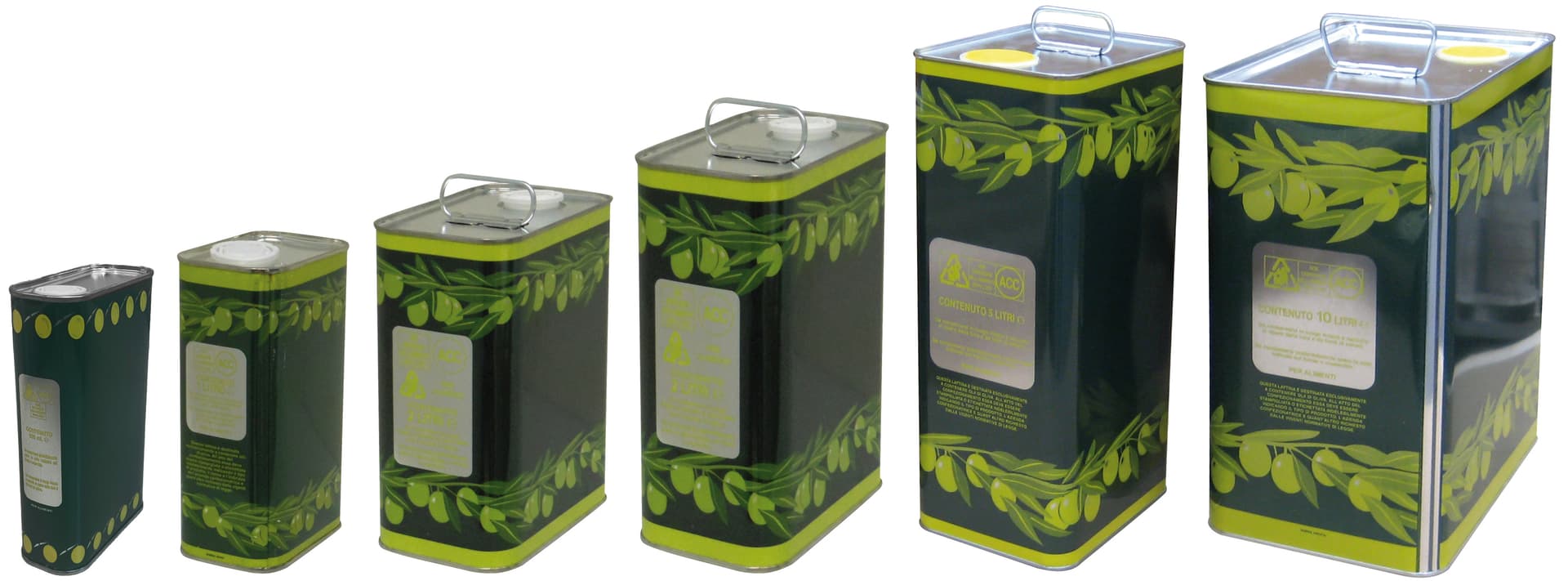 Lattina per Olio con Tappo L 3 cm 9 5 x 15X26 H 16 Pezzi - 2