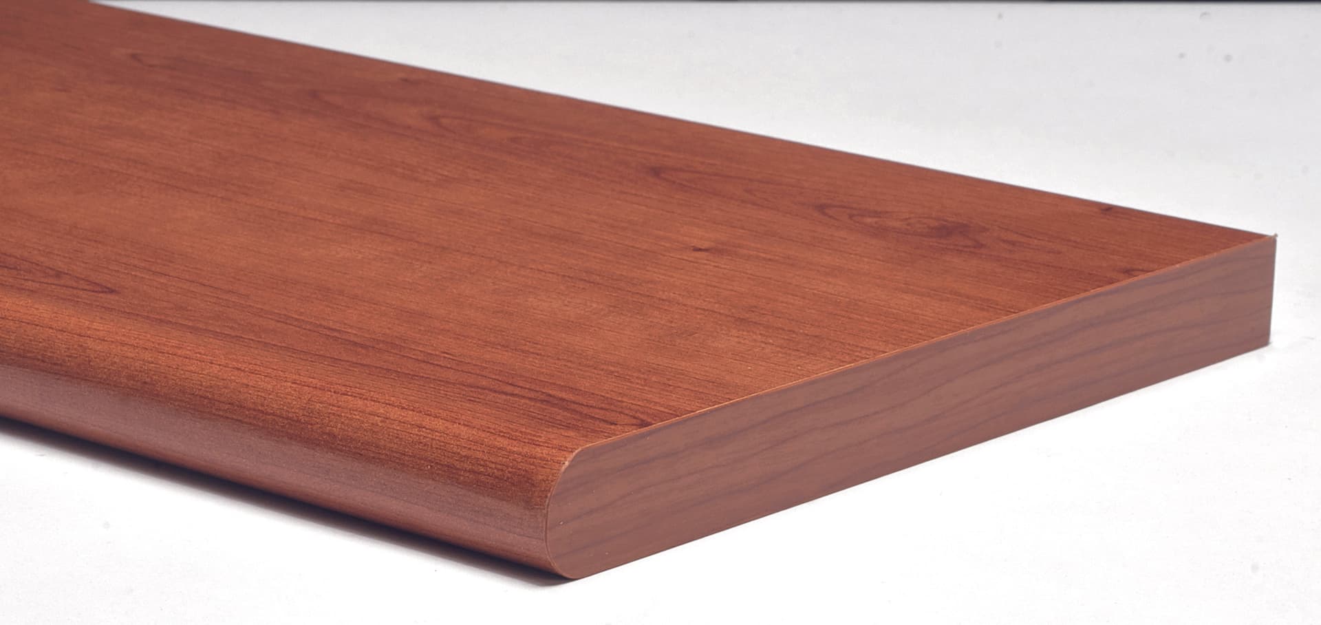 Mensola Murale Stondata Colore Ciliegio Cm 60 x 25X2 5 - 2