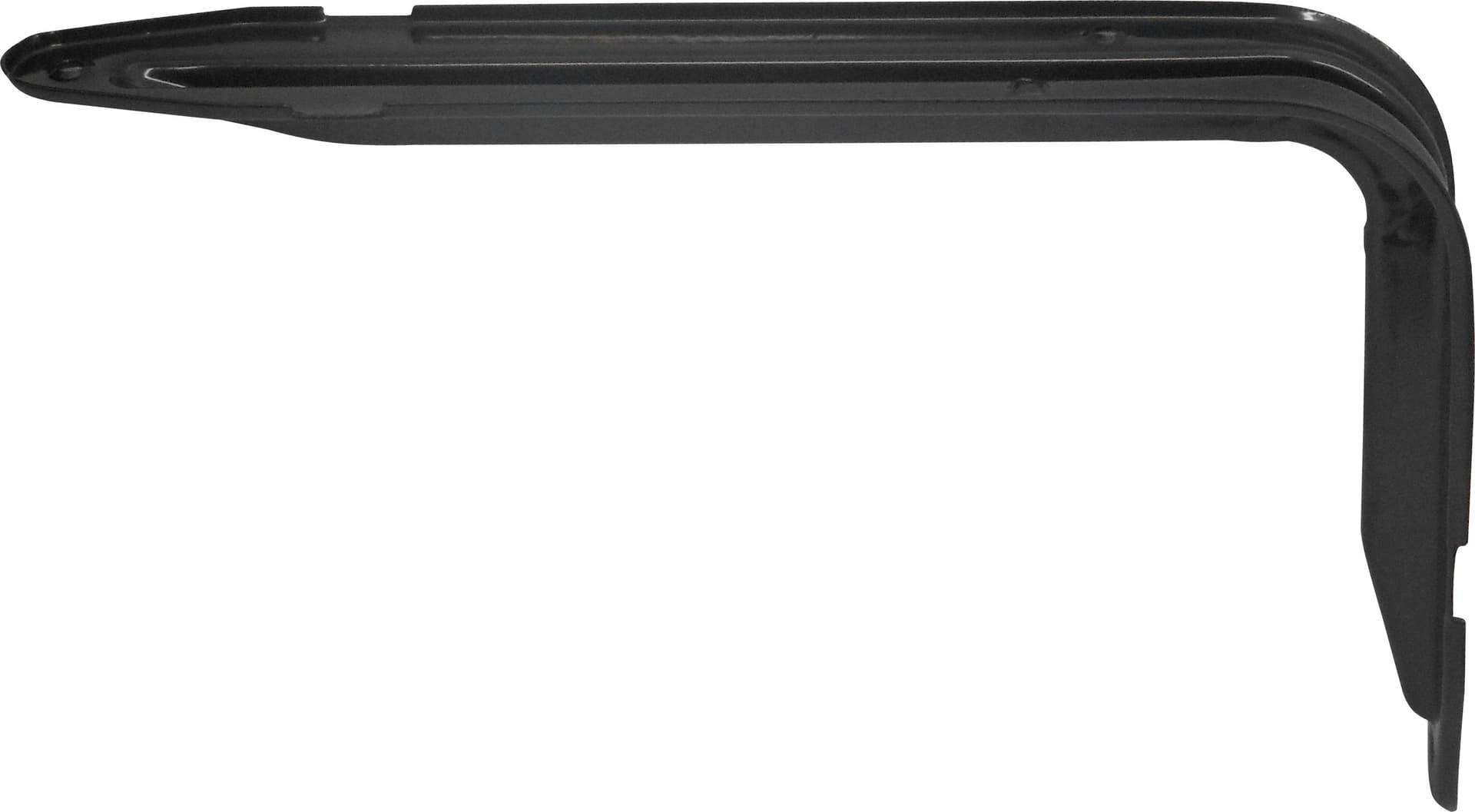 Mensola Nervata Plutone Colore Nero Cm 20 x 15 10 Pezzi - 2