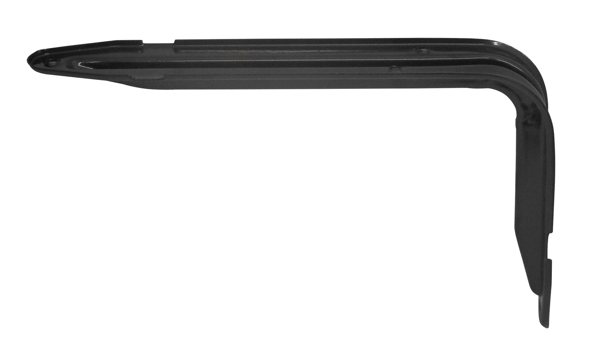 Mensola Nervata Plutone Colore Nero Cm 20 x 15 10 Pezzi - 2