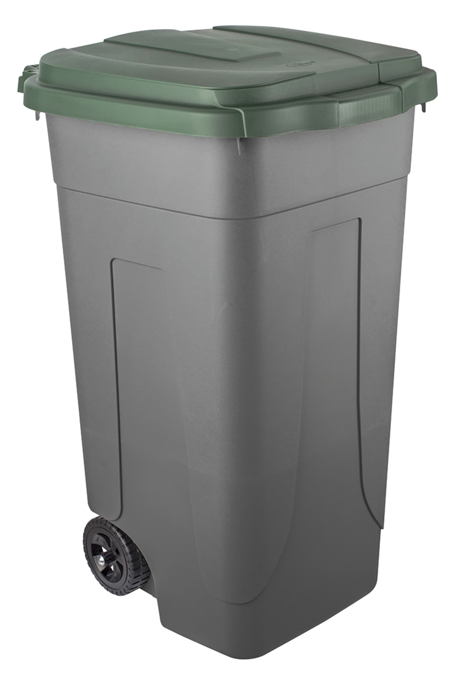 Bidone per Differenziata L 80 cm 45 x 50X78 H Colore Verde Scuro Grigio - 2