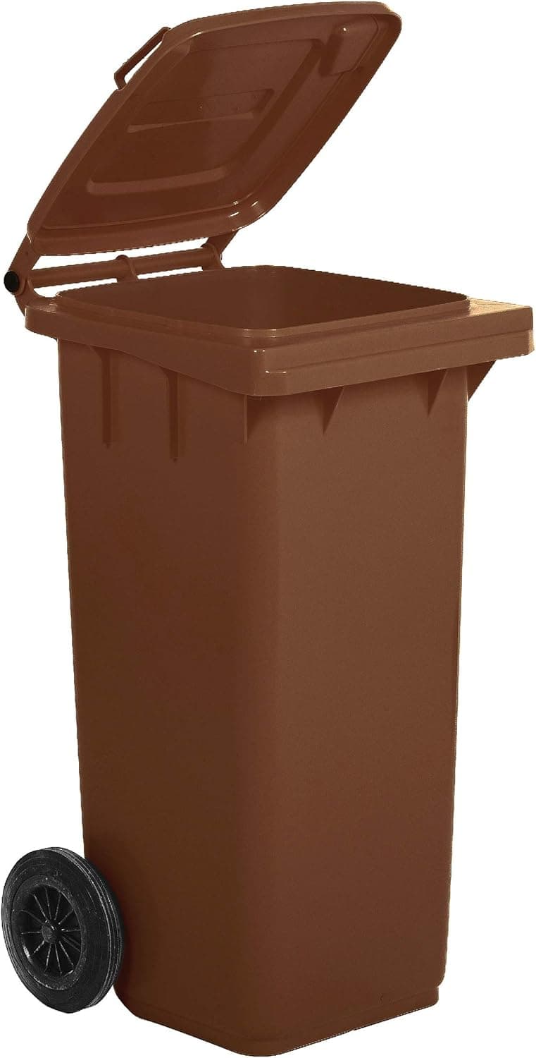 Bidone per Differenziata L 120 cm 48 x 48 5X93 H Colore Marrone Mobil - 4