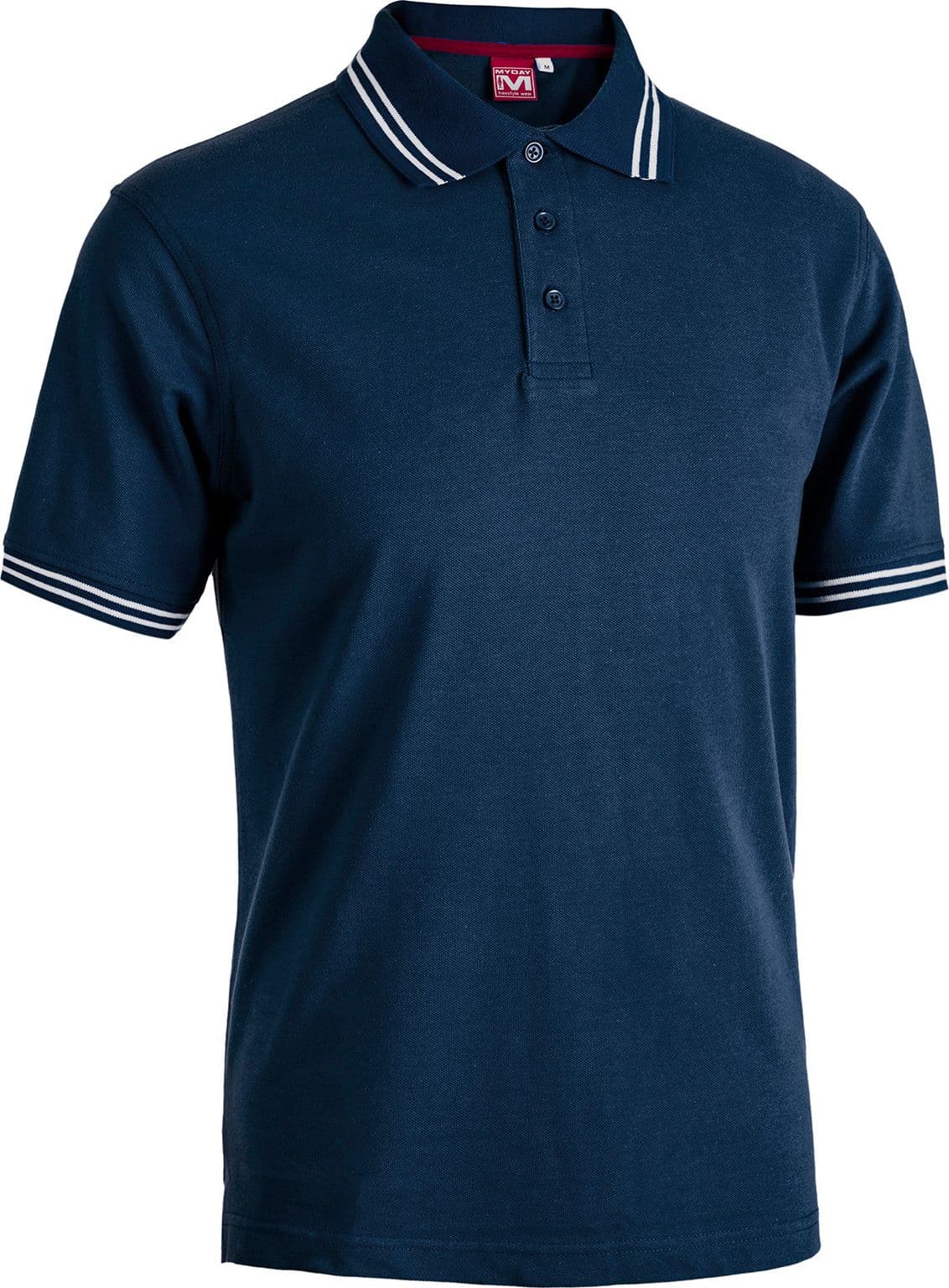 Polo Smith Colore Blu Navy Bianco Misura XXL - 2