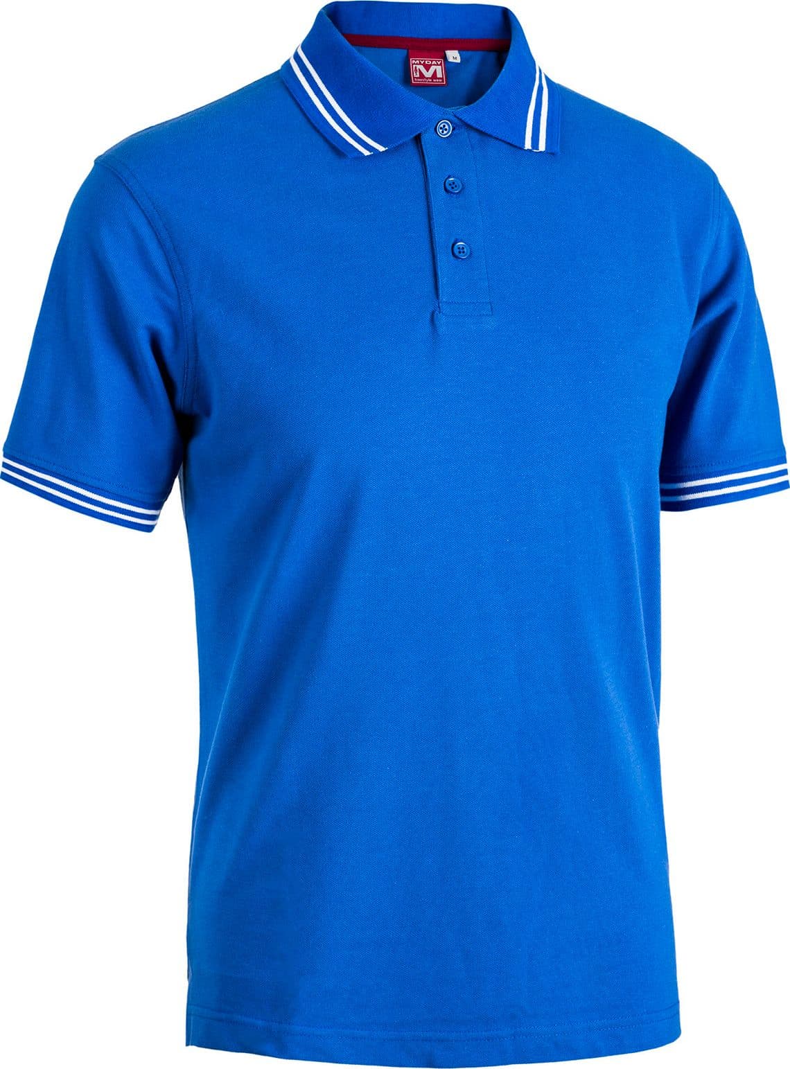 Polo Smith Colore Blu Royal Bianco Misura XXL - 2