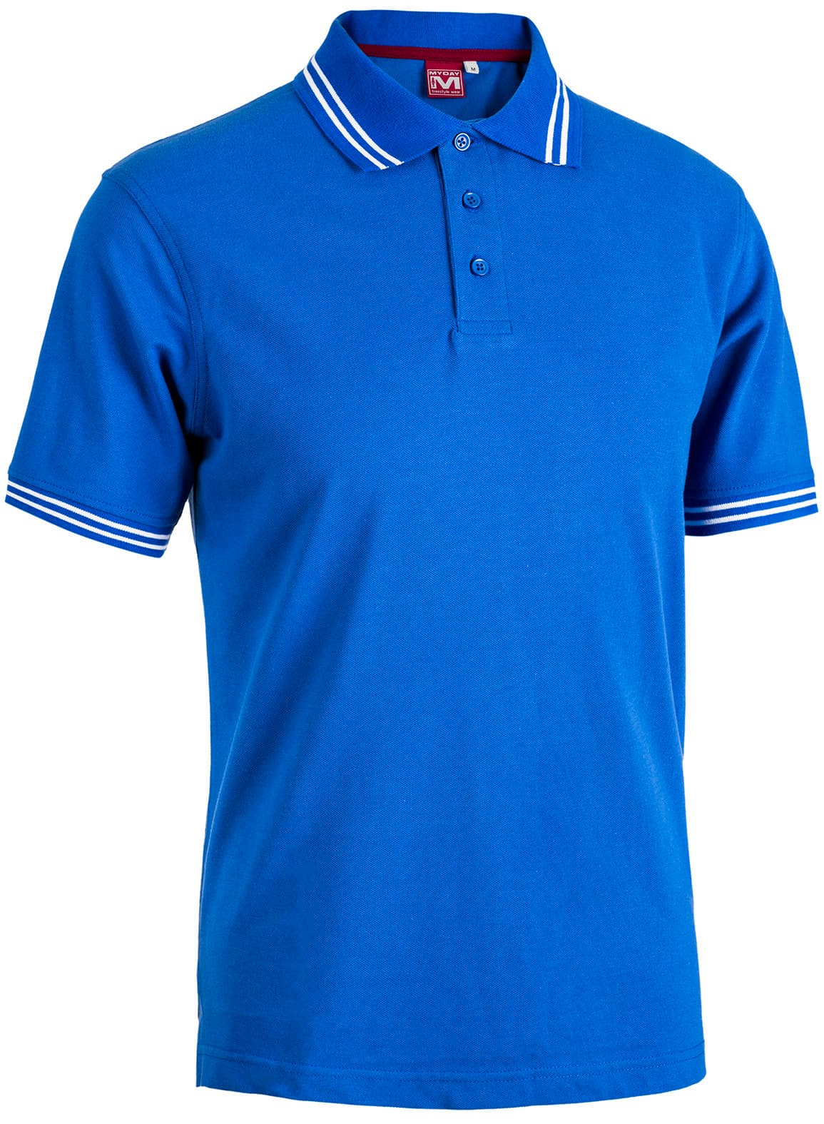Polo Smith Colore Blu Royal Bianco Misura XXL - 2