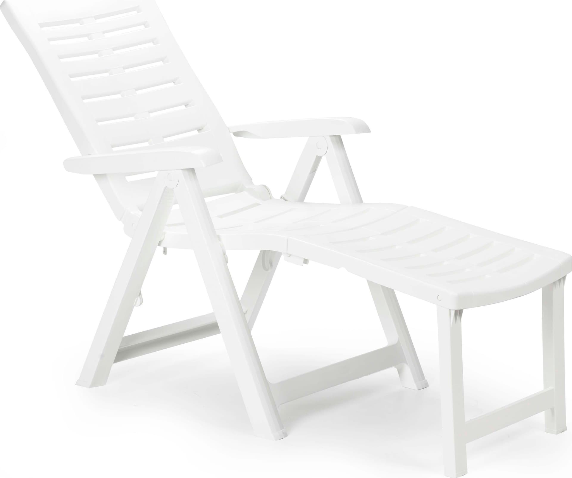 Poltrona Pieghevole Arizona Cm 109 x 60X108 H Colore Bianco - 2