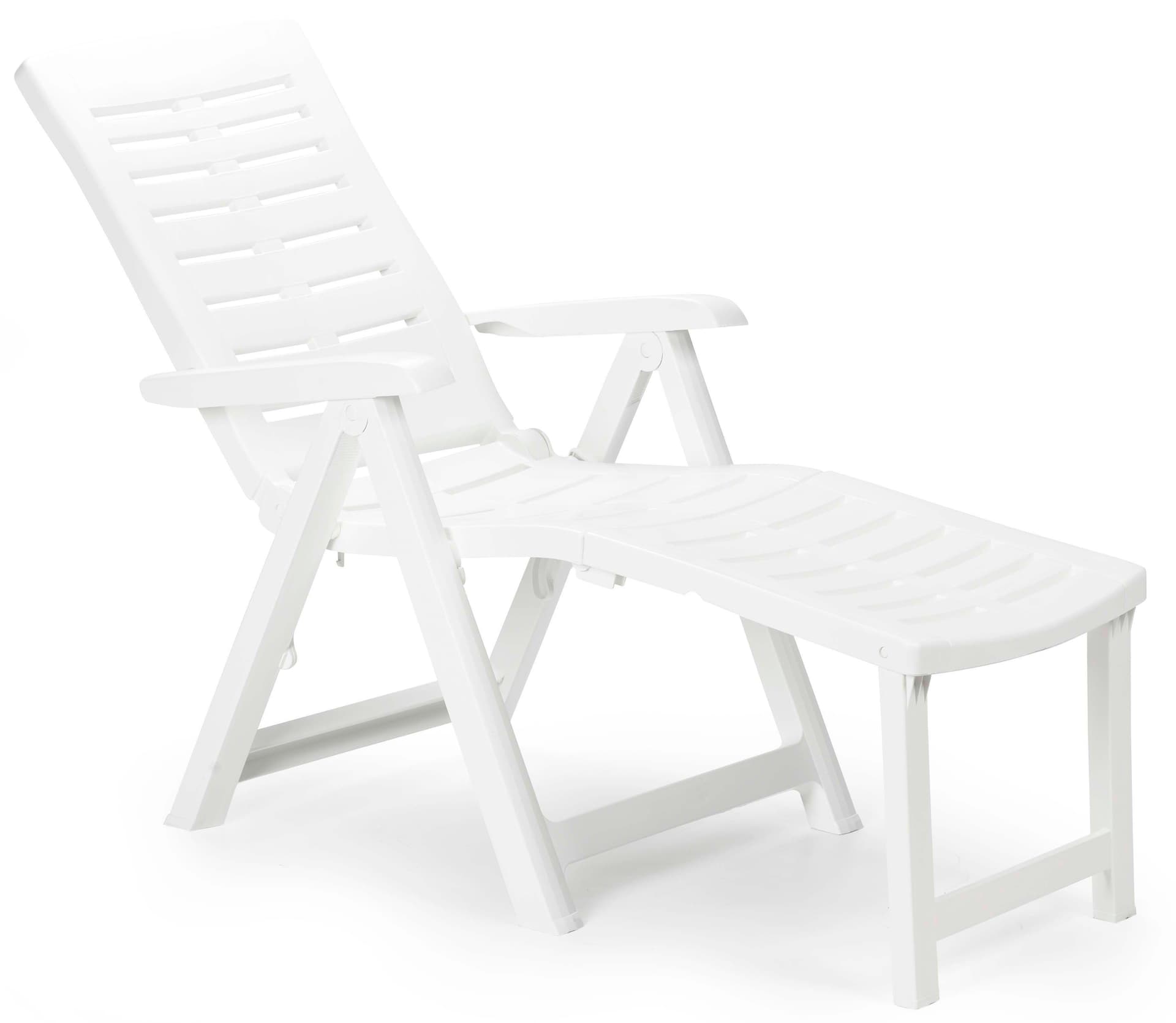 Poltrona Pieghevole Arizona Cm 109 x 60X108 H Colore Bianco - 2